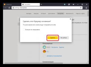 Kako postaviti preglednik Yandex kao zadani preglednik
