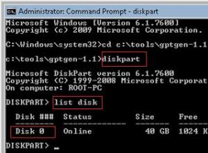 The selected disk has a GPT partition style